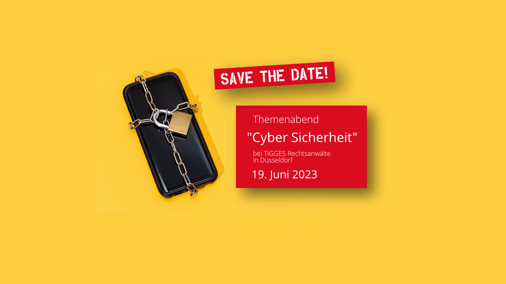 Save the Date: Themenabend Cyber Sicherheit
